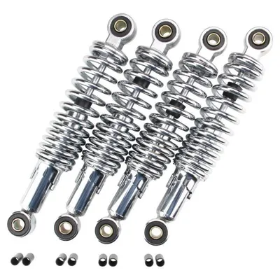 Zdjęcie produktu dla Zestaw obniżający amortyzator chrom 240 mm + 240 mm do Simson Schwalbe KR51 Star