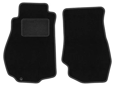 Obrázek produktu pro Přední velurové koberce pro: Nissan 350Z 2003-2009 (kupé) – 2 ks, černé, na míru – Wielganizator LUX