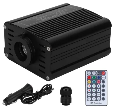 Image de Pilote de moteur optique à fibre optique 16 W RGBW pour plafond avec télécommande 12 V