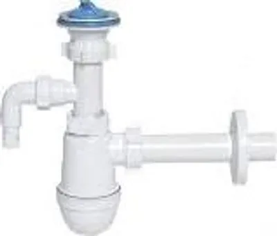 Produktbild von Waschbeckensiphon Mit Ablauf Für Waschmaschine/Geschirrspüler - Ht/1227