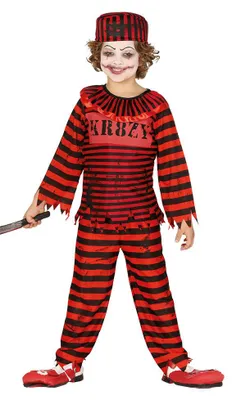 Produktbild von Psycho Horror Clown für Kinder Gr.110 - 146, Größe:122/128