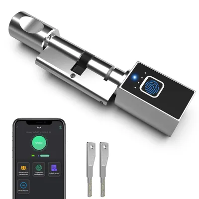 Immagine prodotto di Serratura elettronica smart lock digitale - 60 mm - Con chiave - Impronta digitale