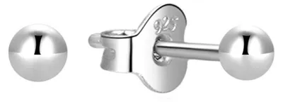 Immagine prodotto di Orecchini minimalisti in argento con pietre E000142 Diametro: 0,2 cm