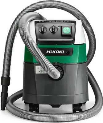 Produktbild von Hikoki RP350YDM, 1200 W, Trommel-Vakuum, Trocken&Nass, Beutellos, 25 l, Schwarz, Grün, Weiß