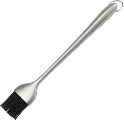 Immagine prodotto di Pennello da 30 cm per spennellare le grigliate - Pennelli in silicone con manico in acciaio inossidabile