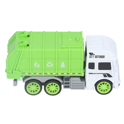 Image de Jouets pour camion à ordures,Modèle de camion à ordures,Camion à ordures à inertie,Camion à ordures jouet,Véhicule sanitaire à inertie,Modèle de camion à ordures pour enfants