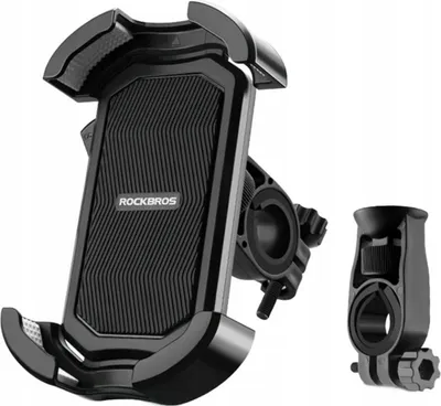 Immagine prodotto di Porta telefono Rockbros 25210032001 per manubri da bicicletta - Nero