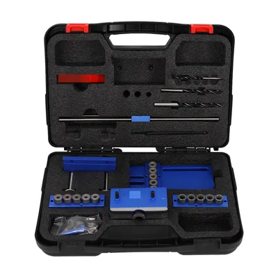 Obrázek produktu pro 28 kusů dřevoobráběcích hmoždinek Rovný otvor hmoždinky vrták hmoždinky Jig vrtací otvor polohovací 3 v 1 6/8 / 10 mm