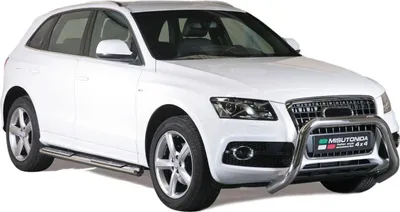 Zdjęcie produktu dla Progi boczne ze stali nierdzewnej do Audi Q5 2008-2015 stal nierdzewna srebrny