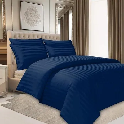 Productafbeelding van Famanu Beddengoedset, satijn, gestreept - Hypoallergeen microvezel beddengoed