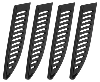 4 Messerschutzhüllen, Klingenschutz, 12,7 cm, schwarz