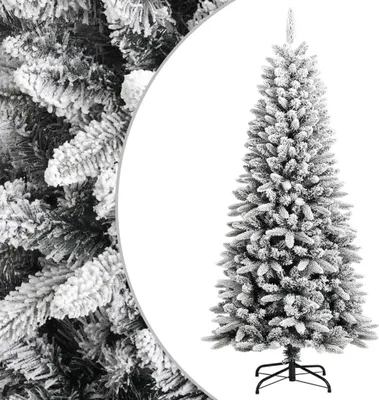 Zdjęcie produktu dla Sztuczna choinka pokryta śniegiem, 150 cm, PVC i PE