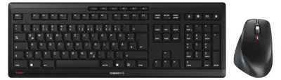 Zdjęcie produktu dla Zestaw bezprzewodowy do komputera, klawiatura i mysz, układ niemiecki (QWERTZ), 2,4 GHz, ciche klawisze