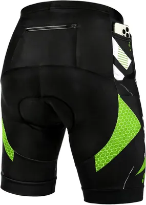 Produktbild von Fahrradhose Herren, 5D Gel gepolstert, mit Taschen, für Mountainbike