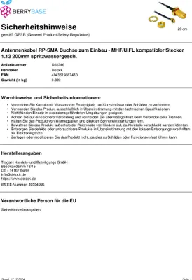 Produktbild von DeLOCK 88746, Schwarz