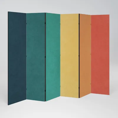 Produktbild von SpaceRebels Paravent Raumteiler - 6-teilig Raumtrenner, Druck 2-Seite - Raumtrenner - Trennwand Wohnung - Room Divider - Spanische Wand Deko Modern Sichtschutz
