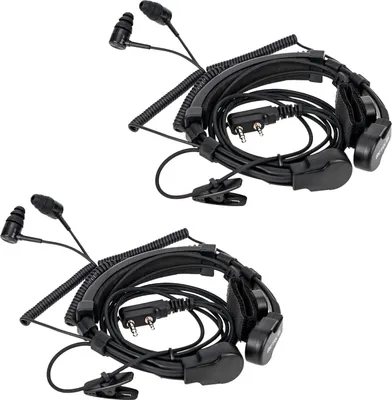 Produktbild von Retevis ETK007 Nackenbügel Kopfhörer mit Mikrofon, Kompatibel mit Retevis RT622 RB627B H-777 RT668 Walkie-Talkies Headset, für Outdoor-Sport (2 Stück)
