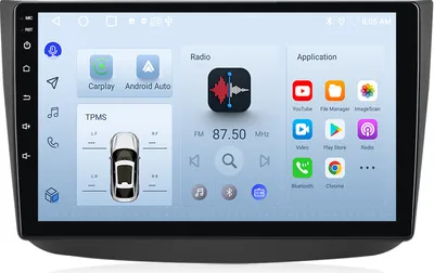 Obrázok produktu pre 10" autorádio s Androidom 6+128GB pre W639 Mercedes Vito 2009-2010 2Din Radio Carplay Navi GPS WiFi DAB+ RDS
