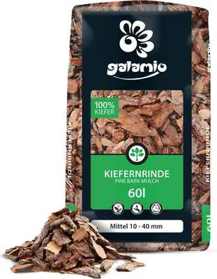 Produktbild von Galamio Rindenmulch Kiefer Mittel 60l