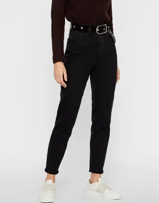 Image de Jeans Mom noir Pieces Kesia - XS