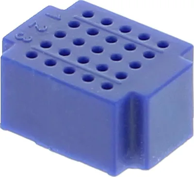 Produktbild von Miniatur Breadboard mit 25 Steckplätzen - div. Farben : Blau Farbe: Blau