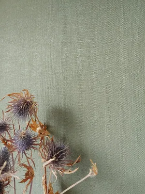Produktbild von NEWROOM Tapete Grün Vliestapete Unifarbe - Unitapete Uni   Stoff-Optik Textil Leinen-Optik Modern Struktur