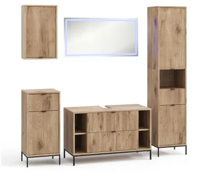 Immagine prodotto di Set di mobili da bagno Vicco Eliza Quercia vichinga 5 pezzi, Model 59677