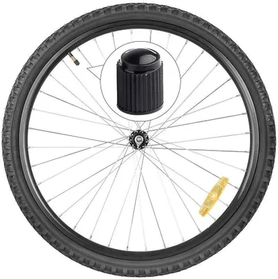 Productafbeelding van Aluminium Fietsventieldoppen - 50 Stuks Stofdicht voor Fiets en Motorfiets