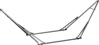 Produktbild von 2-in-1 Hängemattenständer, wetterbeständig, Wäscheständer, 290 cm x 92 cm x 88 cm, Schwarz