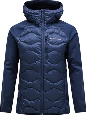 Zdjęcie produktu dla Kurtka puchowa Peak Performance M Helium Down Hybrid z kapturem – kolor BLUE SHADOW S