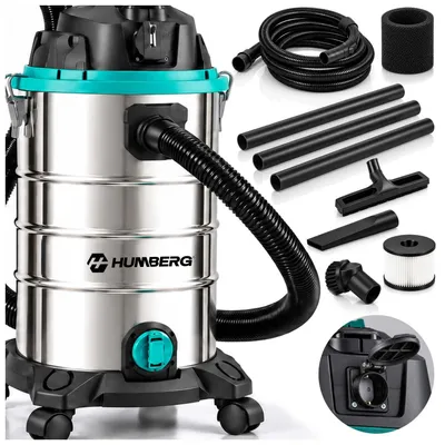 Obrázok produktu pre Bezvreckový priemyselný vysávač na mokré a suché vysávanie Humberg HM-409 30L 3600W