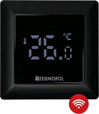 Produktbild von Termofol Heizungsthermostat, Heizkörperthermostat IP31, Thermostat für Heizfolie Fußbodenheizung, TF-H6 WiFi Schwarz