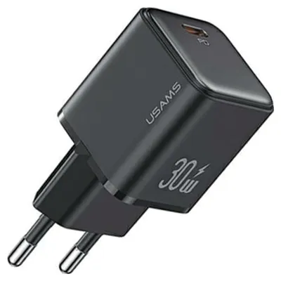 Productafbeelding van Usams oplader, USB-C PD 3.0, 30W, snelladen, zwart