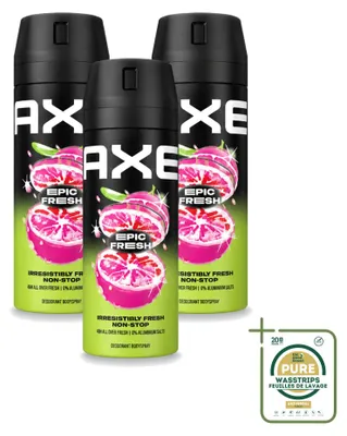 Produktbild von 3 x Axe Deodorant Spray Epic Fresh 150 ml - Vorratspackung - 3 Stücke
