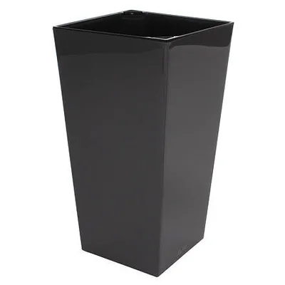 Obrázok produktu pre Plastkon Elise Gloss dekoratívny kvetináč antracit priemer 25 cm