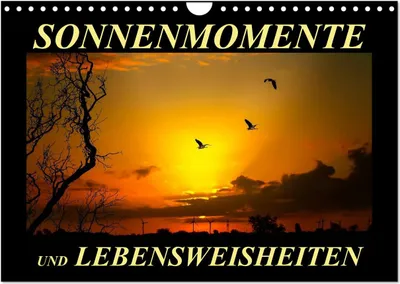 Produktbild von Sonnenmomente und Lebensweisheiten / Geburtstagskalender (Wandkalender 2025 DIN A4 quer), CALVENDO Monatskalender