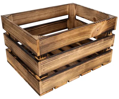 Productafbeelding van Creative Deco Houten Krat Vintage, 40 x 30 x 23 cm