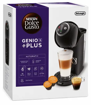 Produktbild von Nescafé Dolce Gusto Genio S Plus Kaffeemaschine DeLonghi Schwarz 15 Bar Kapselmaschine