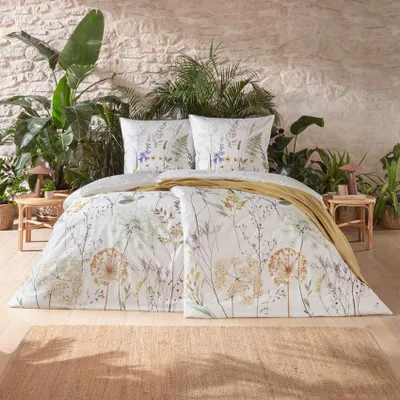 Produktbild von Estella Bio Mako Satin Bettwäsche 135x200 Veronika Gräser Wiesenblumen 3436-985