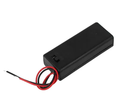 Produktbild von 2 x AAA Batterie Halter Geh?use Kasten Schalter Kabel 3V Ausgang Schwarz