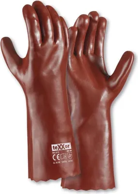 Imagen del producto de teXXor Guante de PVC, color rojo-marrón, modelo 10