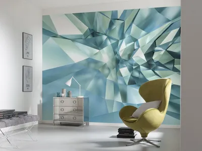 Produktbild von Komar Fototapete "3D Crystal Cave", bunt, 368 x 254 cm