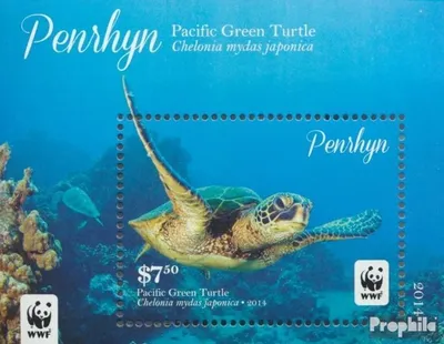 Produktbild von Briefmarken Penrhyn 2014 Mi Block111 (kompl.Ausg.) postfrisch Pazifische Suppenschildkröte