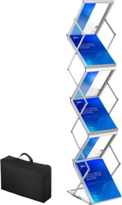 Productafbeelding van Famanu Boekenrek met 6 vakken - Zilver - 26x36x152 cm