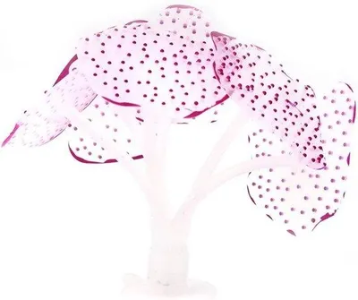 Produktbild von Kunstmatige Aquarium-Zierpflanzen-Set, 2 Stück, Glühender Meerzweig, Farbenfroh, mit Gummizapfen, Blau