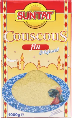 Produktbild von SUNTAT Couscous Fin Original, 1000 g – Feinkörniger Couscous für vielseitige Gerichte