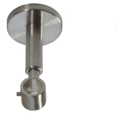 Produktbild von Träger 16 mm Gardinenstange Edelstahl look oder Verlängerung H12 H22 D11 D21 BASIT