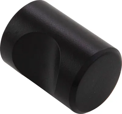 Produktbild von Knopf Alasco ø 15 mm, Tiefe 22 mm, Aluminium schwarz matt