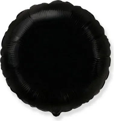 Zdjęcie produktu dla Balon foliowy okrągły, czarny, 46 cm