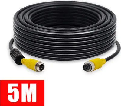 Obrázek produktu pro Prodlužovací kabel do auta, 4pólový, 5 m, zástrčka do zásuvky, vodotěsný, pro nákladní automobily, přívěsy, autobusy, obytné automobily